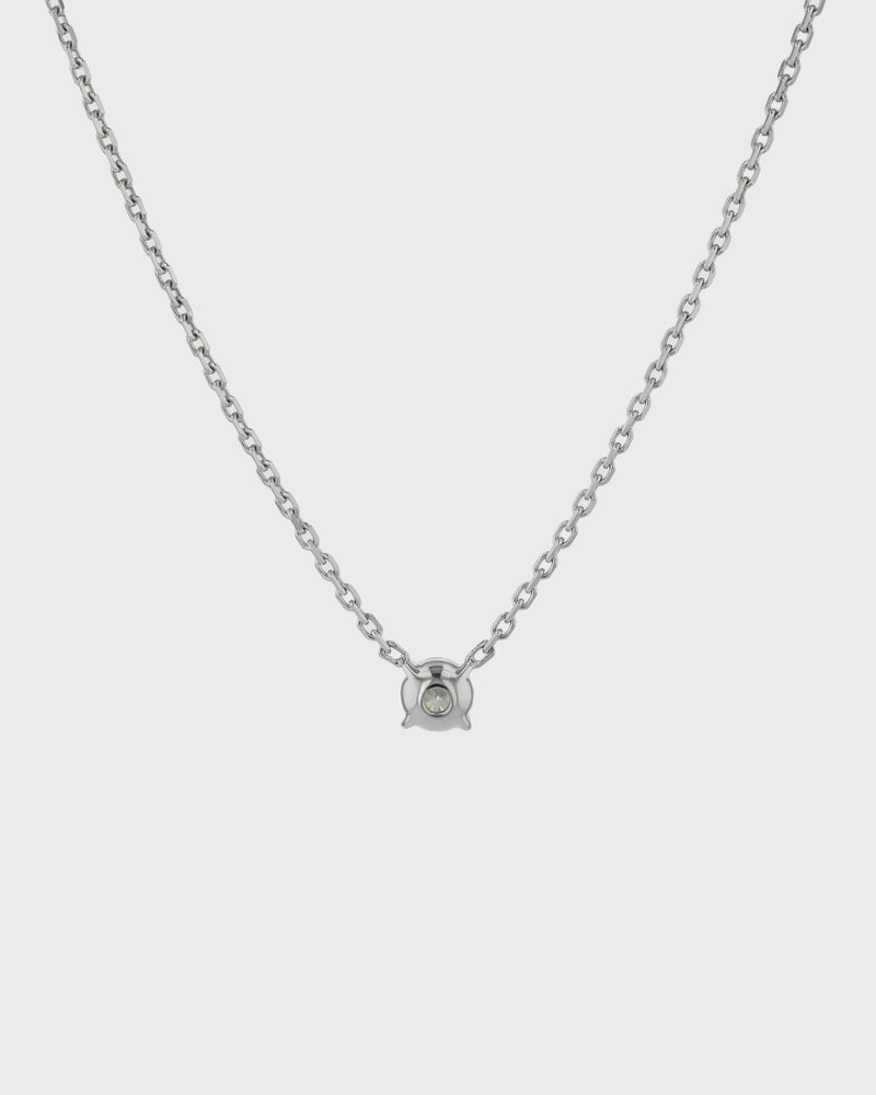 Solitaire Round Diamond Necklace by Sarah & Sebastian