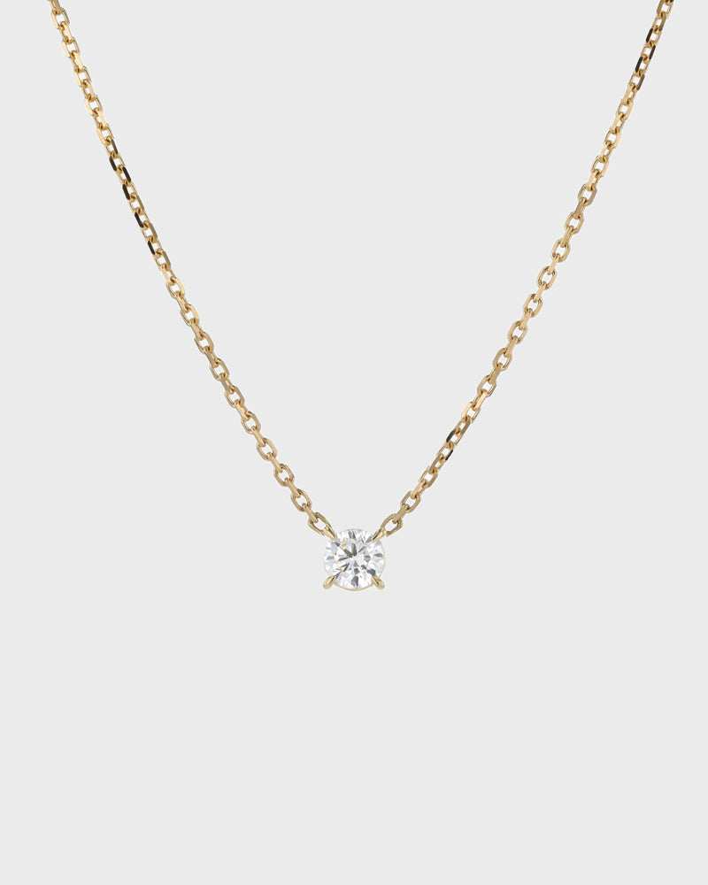 Solitaire Round Diamond Necklace by Sarah & Sebastian