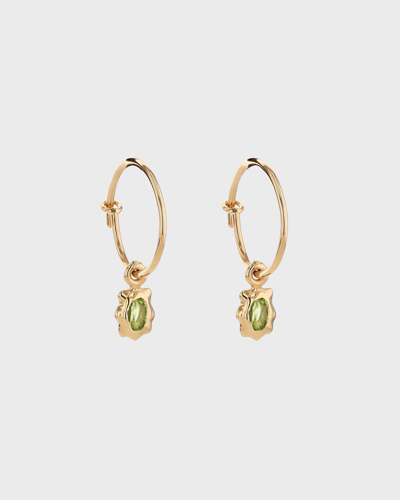 Sunray Peridot Hoops by Sarah & Sebastian