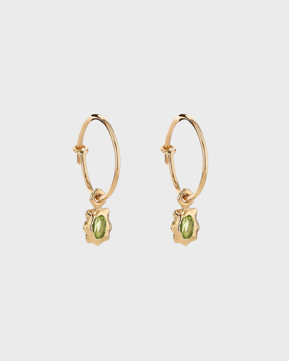 Sunray Peridot Hoops by Sarah & Sebastian