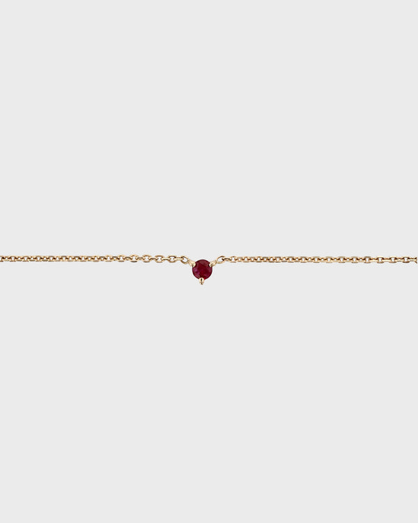 The Petite Garnet Birthstone Bracelet by Sarah & Sebastian