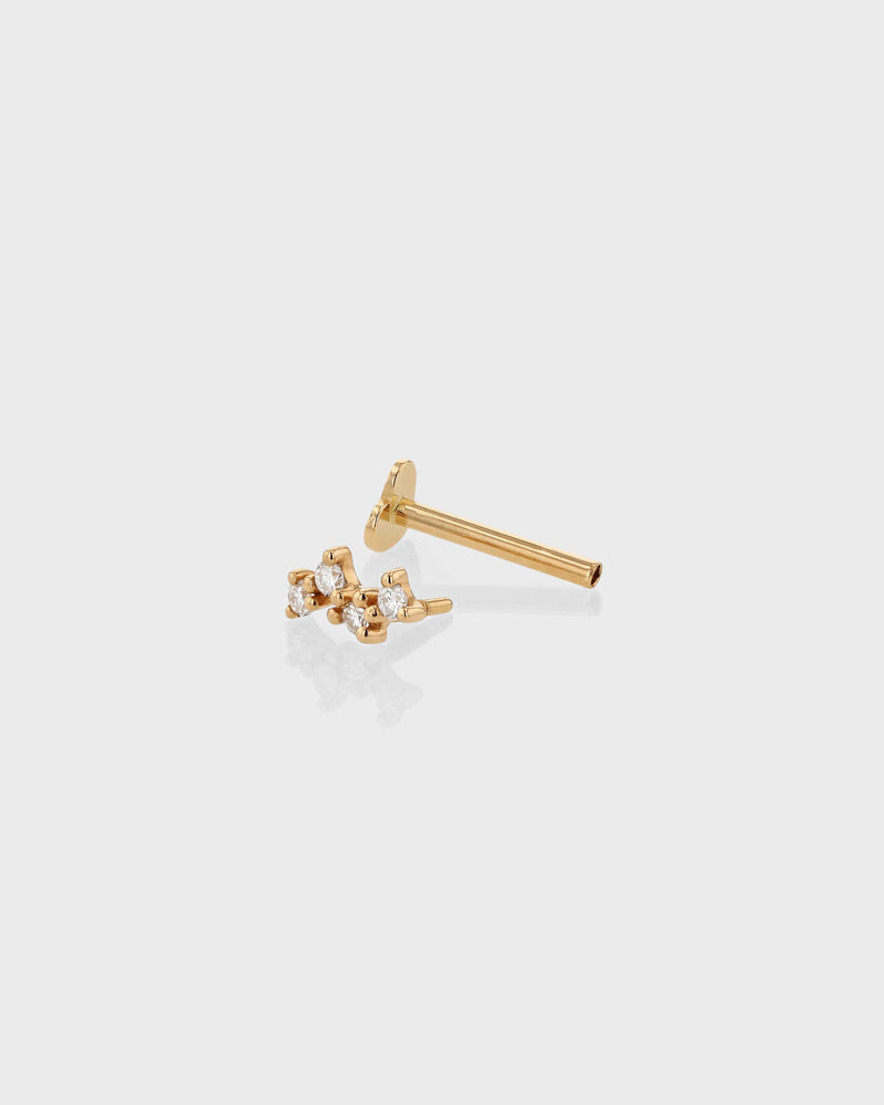 Tiny Cluster Diamond Cartilage Earring by Sarah & Sebastian