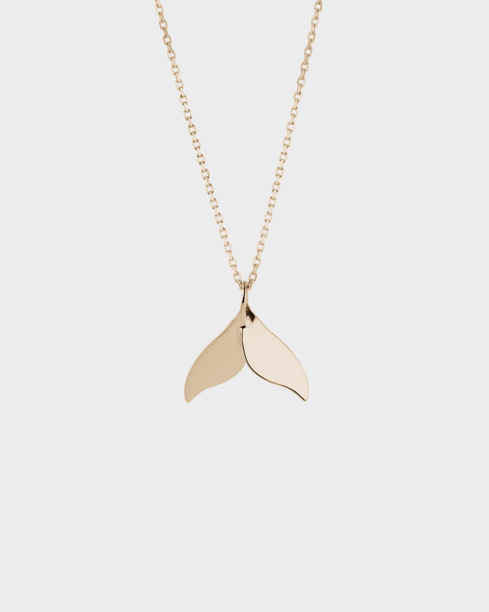 Whale Tail Necklace-Gold - Nantucket Kids