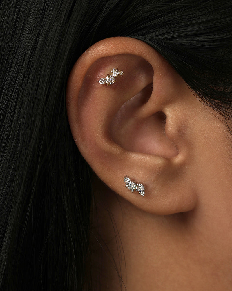 Diamond Gravity Cartilage Earring by Sarah & Sebastian