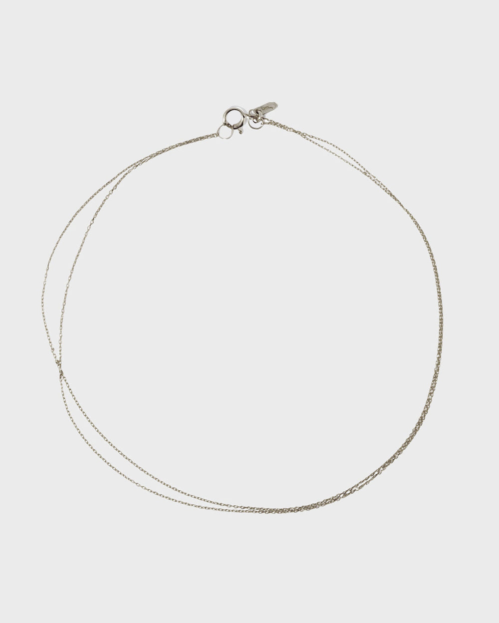 Fine Double Chain Anklet Silver | Sarah & Sebastian