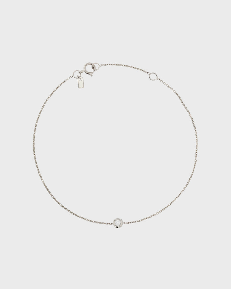 Lunette Diamond Bracelet White Gold | Sarah & Sebastian