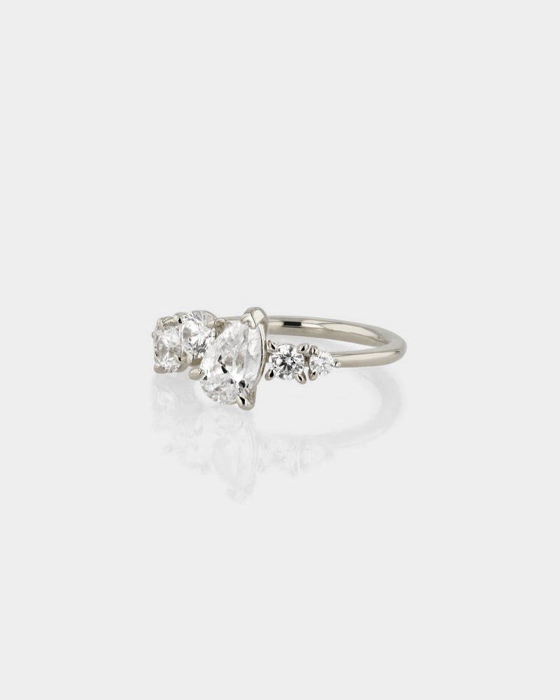 Multi Diamond Engagement Ring by Sarah & Sebastian