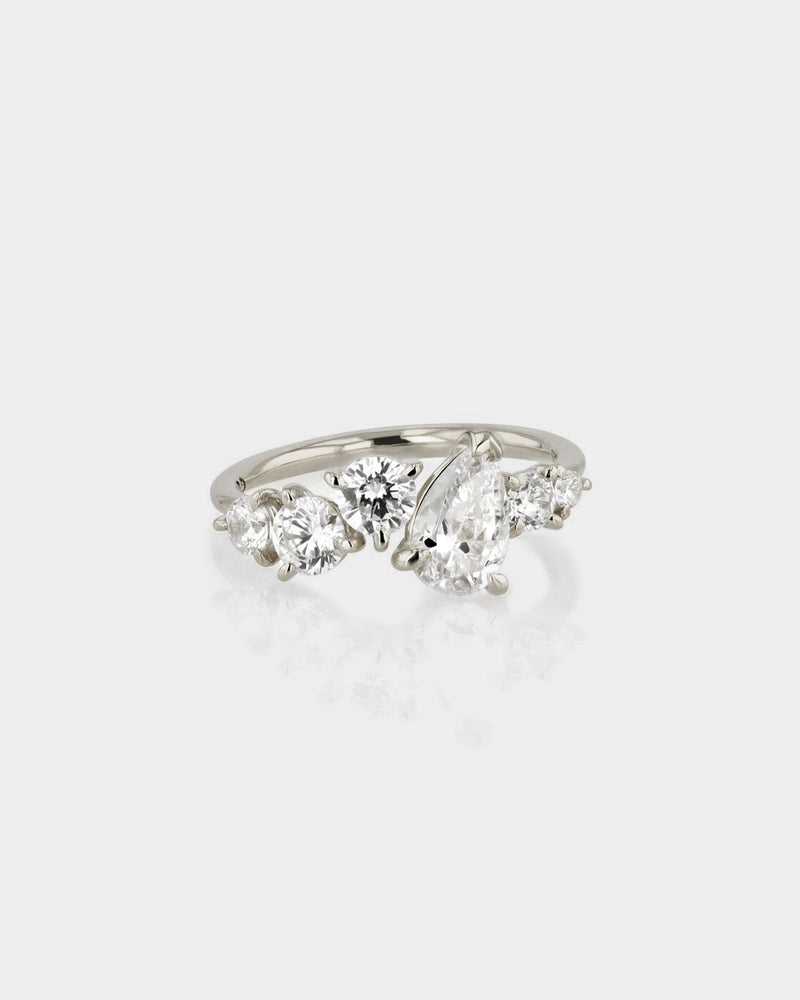 Multi Diamond Engagement Ring by Sarah & Sebastian