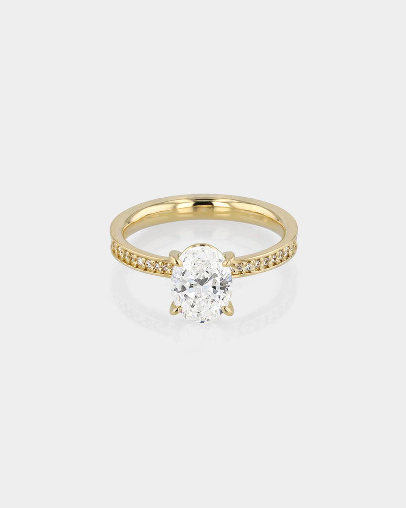 Oval Eternity Diamond Engagement Ring | Sarah & Sebastian