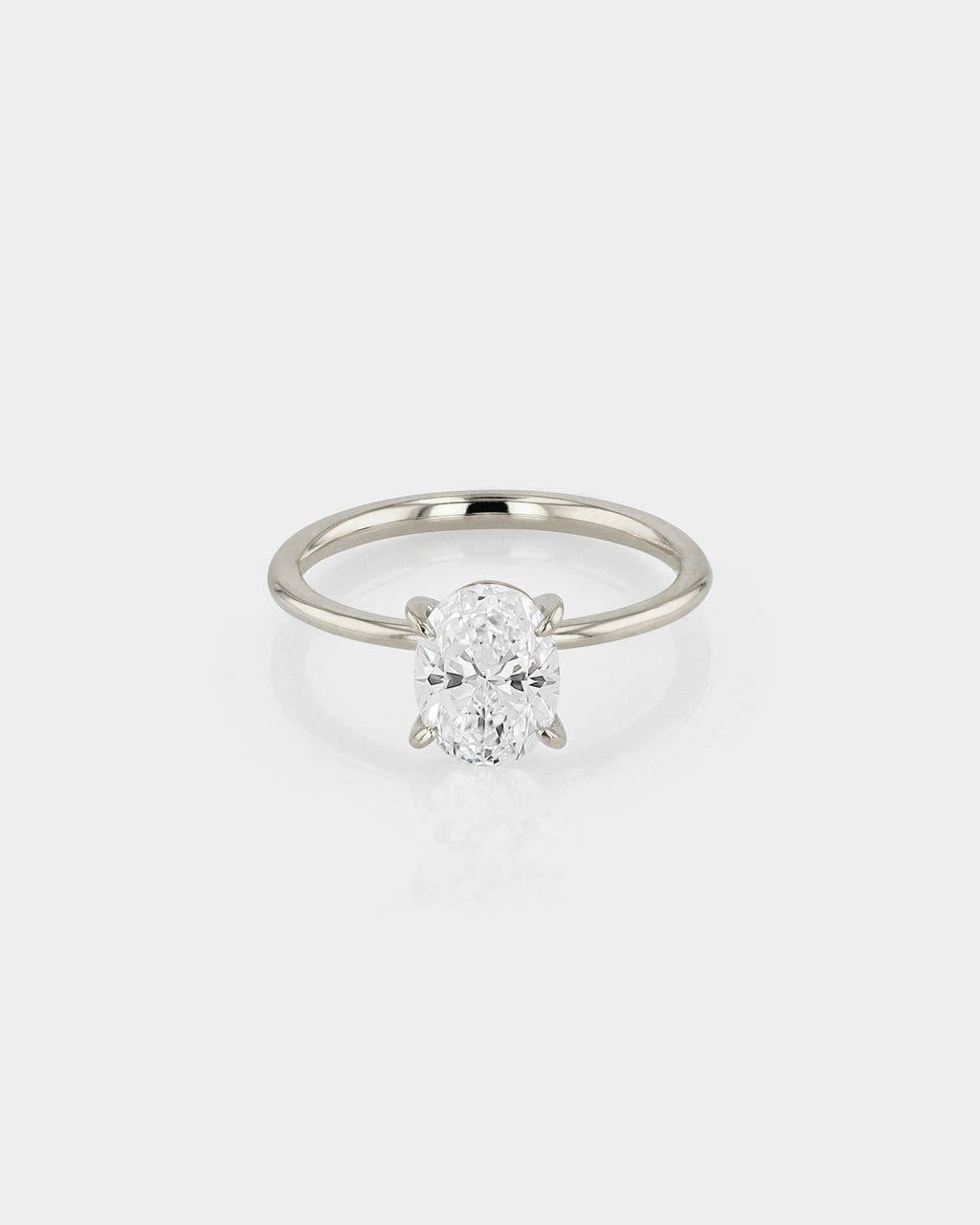 Square oval online engagement ring