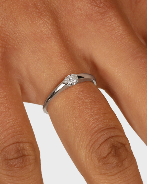 Petite Pear Suspense Ring by Sarah & Sebastian