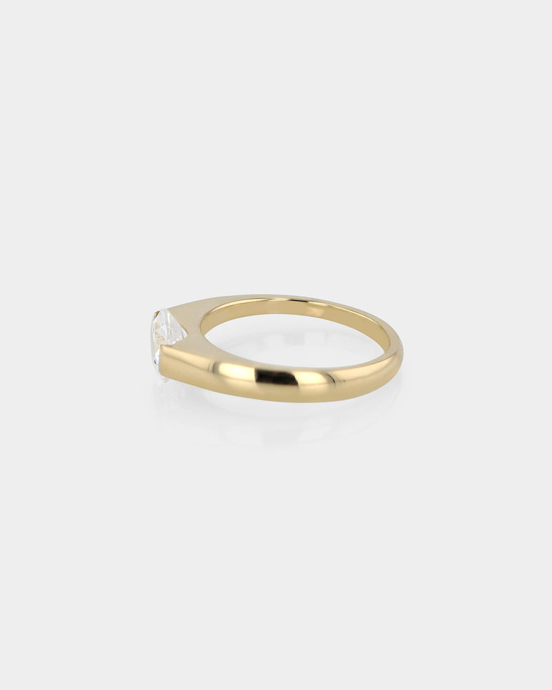 Suspense Pear Diamond Ring Gold by Sarah & Sebastian