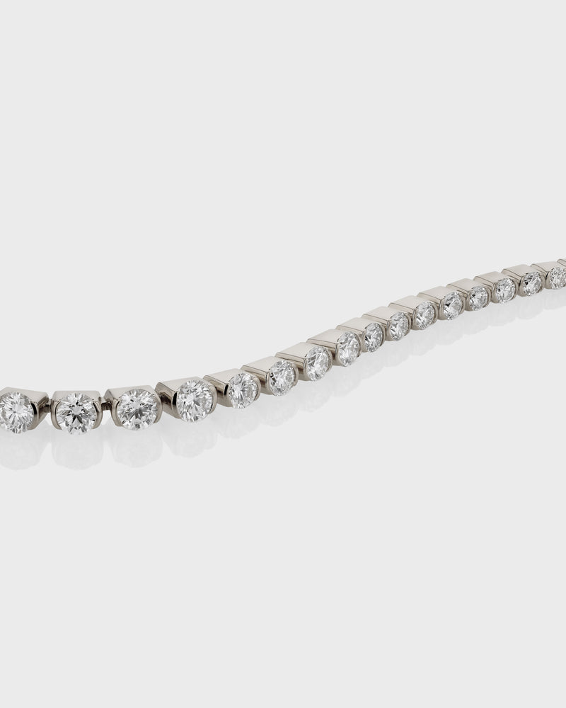 Suspense Tennis Bracelet Platinum | Sarah & Sebastian