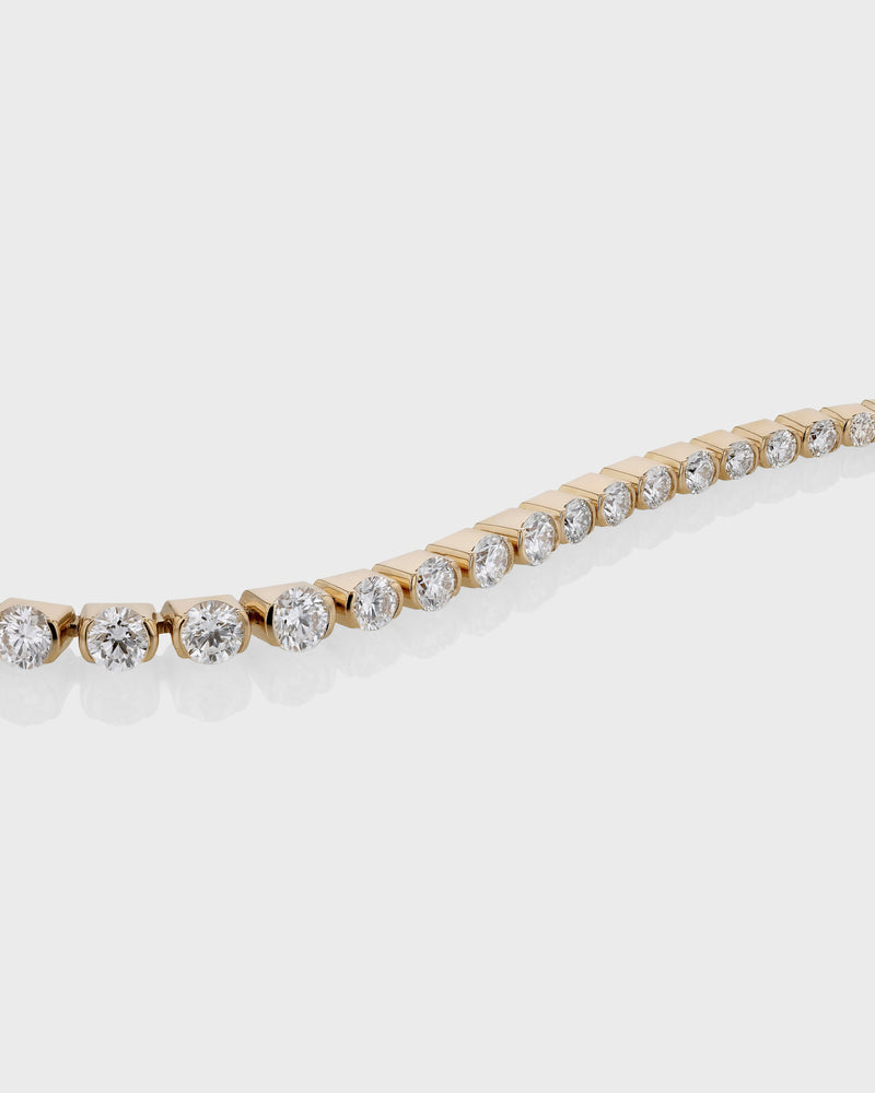 Suspense Tennis Bracelet Gold | Sarah & Sebastian