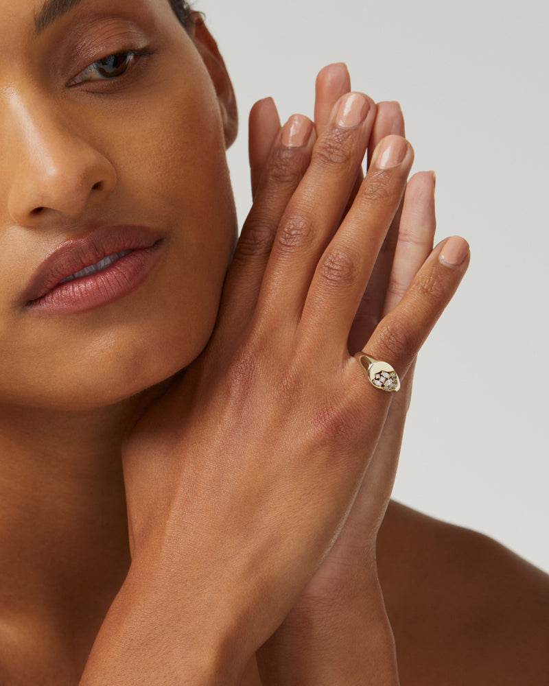 Gossamer Signet Ring by Sarah & Sebastian