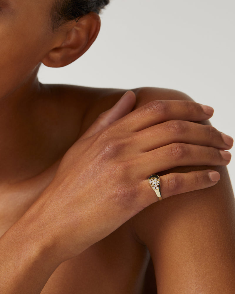 Gossamer Signet Ring by Sarah & Sebastian